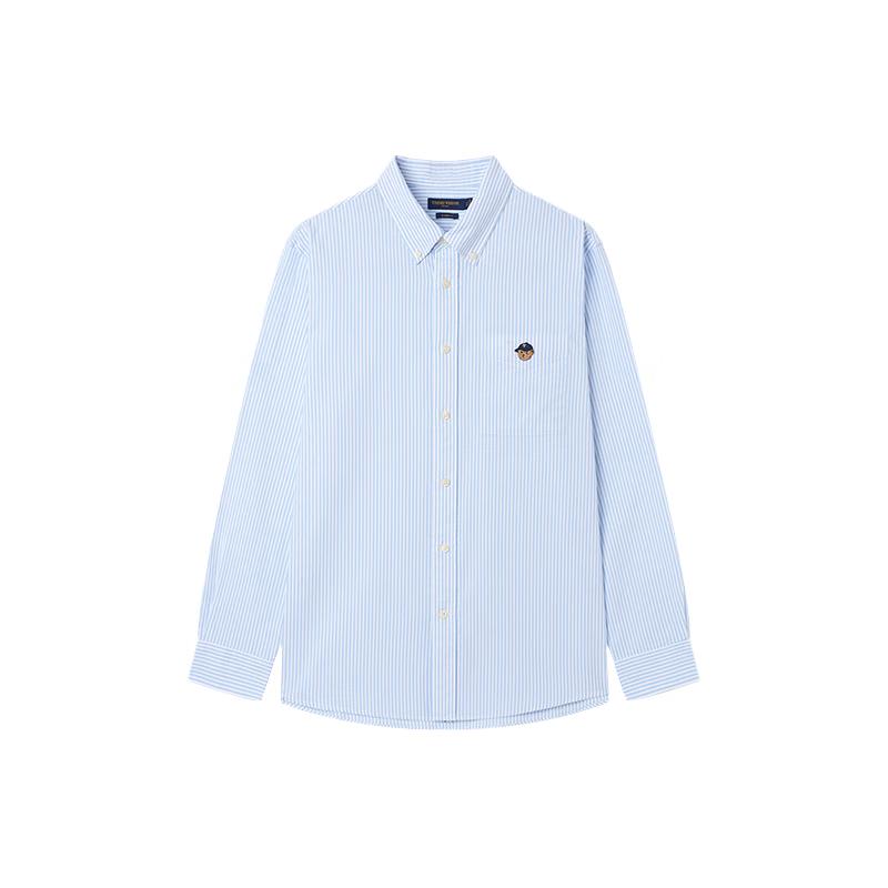 Teenie Weenie Men's Easy Care Striped Oxford Long-Sleeve Shirt