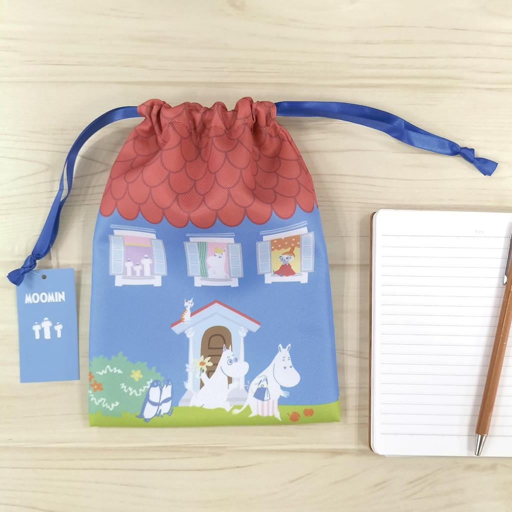 Gakken Staful Moomin Drawstring Bag Moomin House H13063