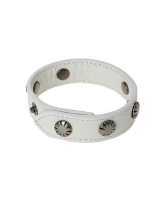 Khakipoint Stud Leather Bracelet (Ivory)