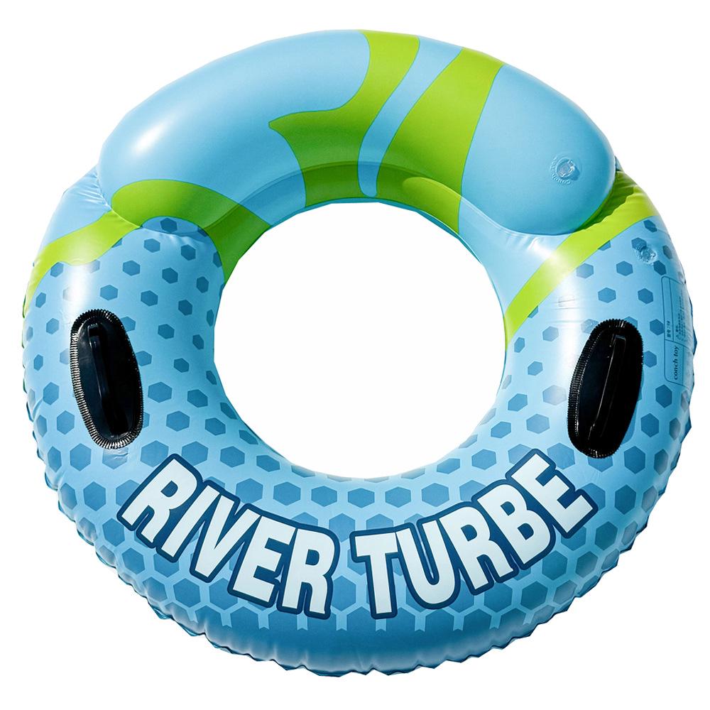 Xiaolv Inflatable Swimming Ring with Handle: Thickened Double Airbag for Adults