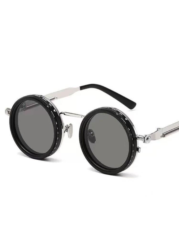 Polarized Neutral Density 9-level Adjustable Sunglasses Men Women Punk Round Dimming Sun Glasses Fishing Outdoor Eyewear UV400