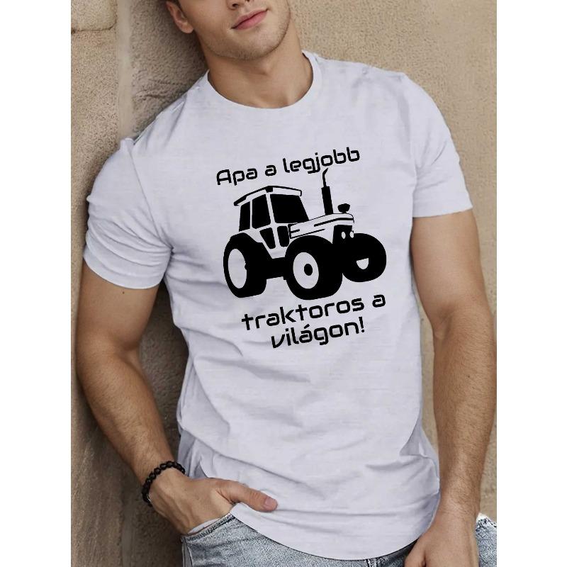 Европейский размер Веселая мужская футболка с коротким рукавом Венгрия Летняя футболка Топ S белый