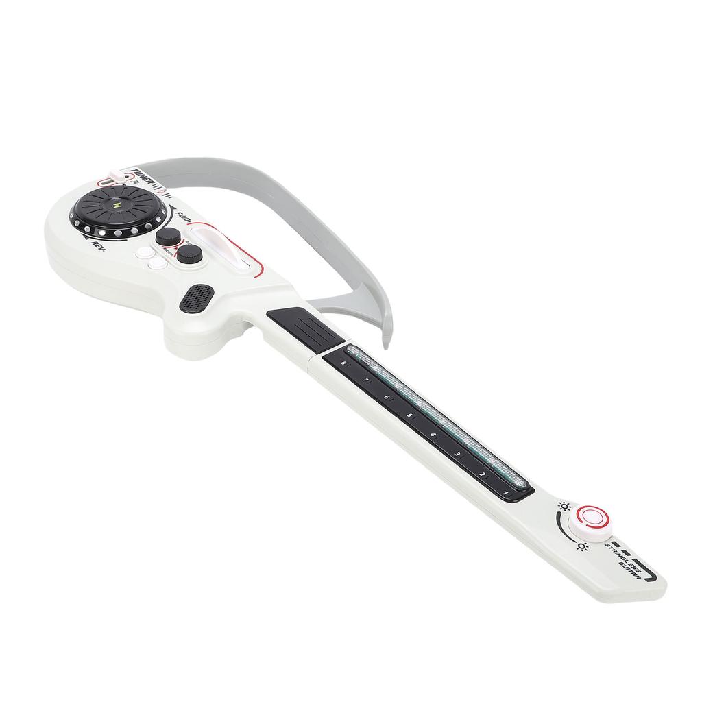 Kids Music Electric Guitar Foldable Stringless Smart Guitar Toy with DJ Turntable LED Lights for Children 3 Years Old