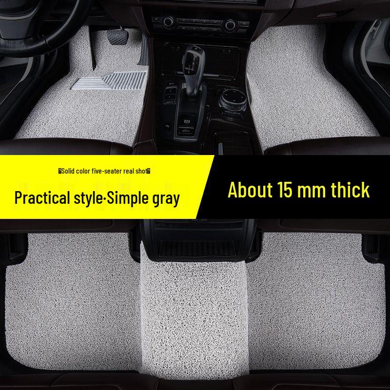 Compatible with 2018 Infiniti QX50: Full Set of Silk Loop Car Floor Mats