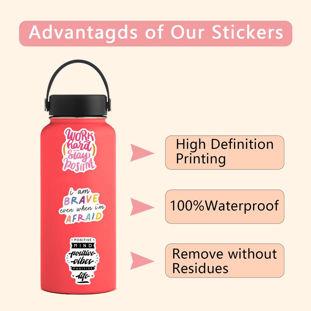 100 New Inspirational Writing Graffiti Stickers Suitcase Mobile Phone Stickers