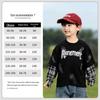 Nausicaa Spring 2025 Plaid Faux Two-Piece Letter T-Shirt for Boys – Trendy Korean Style