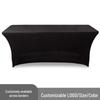 Conjunto de Toalha de Mesa Retangular Elástica para Conferência, Casamento ou Banquete - Serve para Mesas de 4 pés a 6 pés