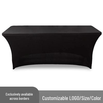 Rectangular Stretch Table Cover Set for Conference, Wedding, or Banquet - Fits 4FT To 6FT Tables