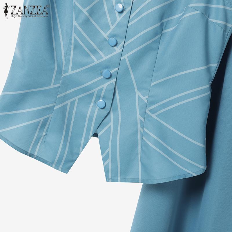 ZANZEA Women Print Tank Tops and Long Skirts Summer Two Piece Suit Sets