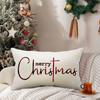 Christmas Pillow Covers Merry Christmas Throw Pillow Decorative Linen Pillow Cover Sofa Cover Decorative Pillowcases Cotton