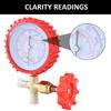Professional Manifolds Gauge Aluminum Pressure Gauge Air Conditioner Charging Pressure Gauge Suitable for R22/R134/R404