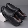 Men's shoes spring new trendy shoes men's leather shoes soft sole middle-aged versatile casual shoes men's leather shoes