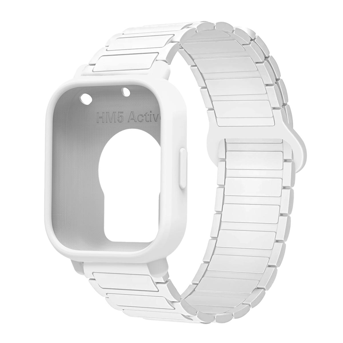 

Захисний чохол+силіконовий ремінець для Xiaomi Redmi Watch 5 active/5 Lite Повний захист екрану ТПУ М який чохол та магнітний спортивний ремінець Redmi Watch 5 Lite