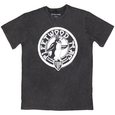 Maglietta Fleetwood Mac Stone Wash: Tour '82 Pinguino UFFICIALE NUOVO