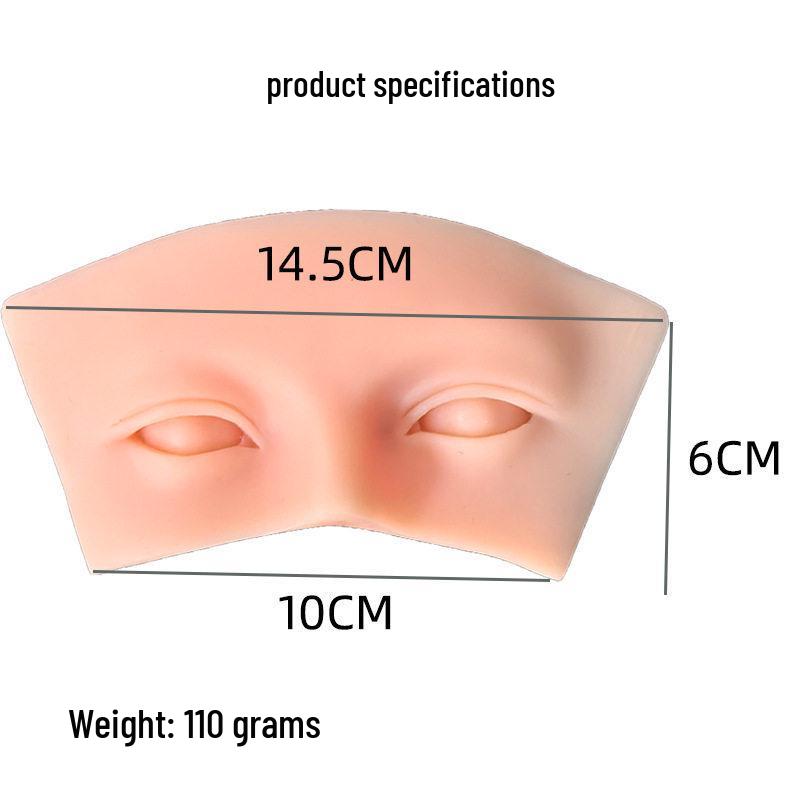 Silicone Face Makeup Practice Palette: Eyeliner, Eyeshadow, Eyebrow, and Eyelash Stickers