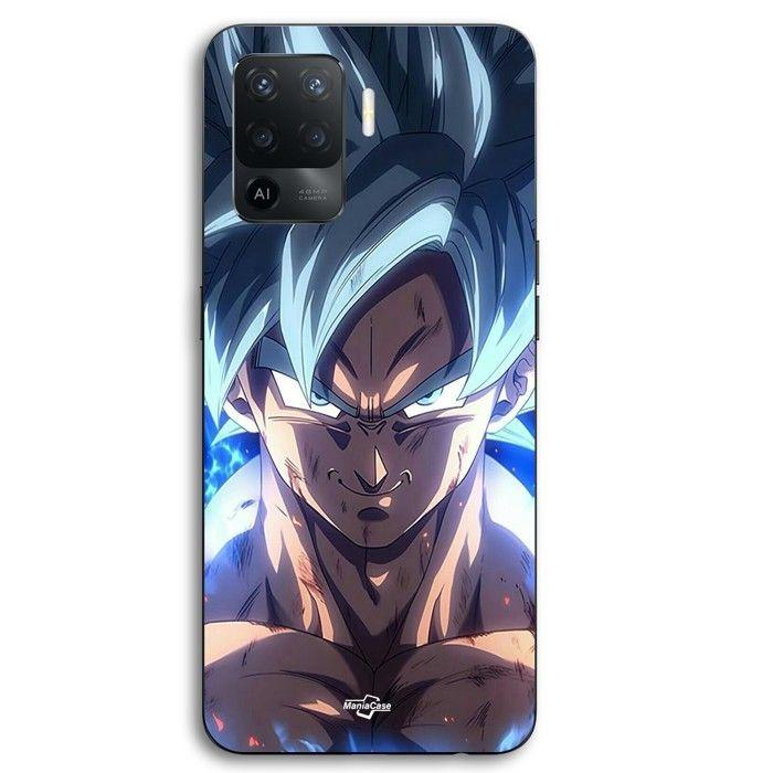 Coque Pour Oppo A94 Dragon Ball Z GOKU Ultra instinct face énervé Maniacase