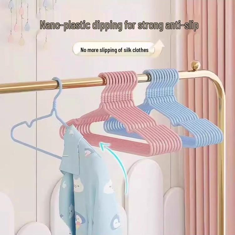 Rutschfeste Kinderkleiderbügel - Keine Abdrücke Baby-, Klein-, Mittel- & Großkinderkleider Aufhängelösung