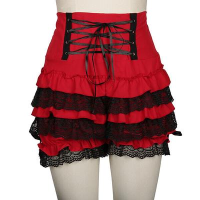 Kadın Kızlar Lolita Ruffle Bloomer Balkabağı Şort Pantolon Dantel Kenar Retro Cosplay