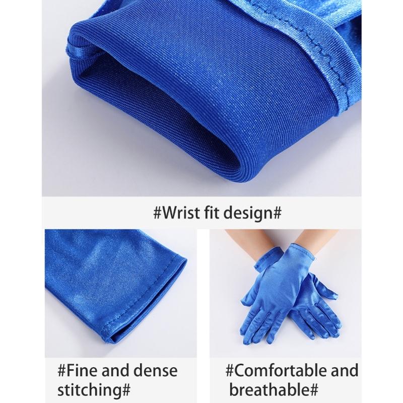 Kurze Handschuhe für formelle Veranstaltungen, Party-Kostümhandschuhe, elegante Zeremonienhandschuhe, Erwachsenen-Unisex-Bühnenauftritte, Handhandschuhe