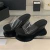 Summer Street Style Chunky Platform Wedges Heels Women Slippers Fashion PVC Transparent Jelly Sandals Shoes