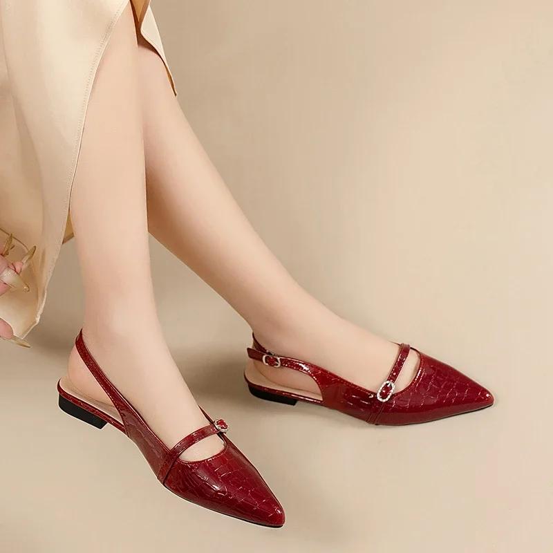 Fashion Shoes Female 2025 Women's High Heels Fashion Buckle Strap Office and Career New Belt Buckle Closed Toe Sandals Heels Women