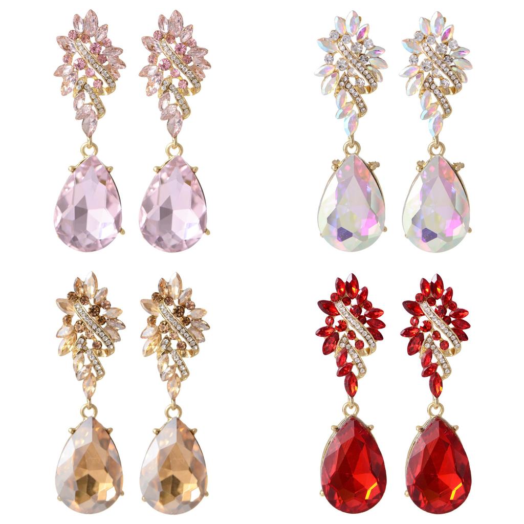 European Style Geometric Alloy Drop Earrings For Women With Irregular Design Fashion Jewelry