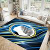 Atalanta FC Design Crystal Velvet Carpet Cozy Non?Slip Printed Rug For Bedroom Living Room Entrance