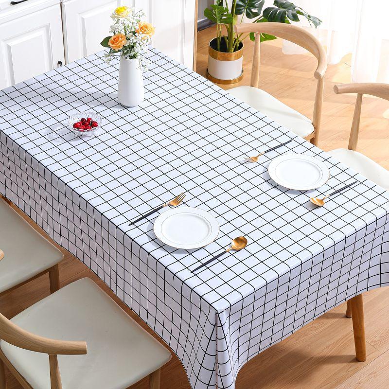 

Водонепроникна та жиростійка скатертина з ПВХ Ins Tea Rectangular Minimalist Floral Tablecloth 140*200cm
