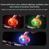 120dB Rechargeable Bicycle Electric Horn with 3-Color Ambient LED Light, 5 Sound Modes Bike Bell, Long Press 3 Seconds To Switch Sound