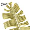 Soft Desktop Decoration Gold Leaf/Feather Ornaments with Weighted Round Base Metal 3D Lightweight Leaf Decor for Home Office Gift And Display Accents