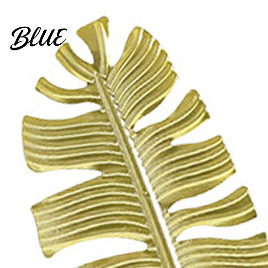 Soft Desktop Decoration Gold Leaf/Feather Ornaments with Weighted Round Base Metal 3D Lightweight Leaf Decor for Home Office Gift And Display Accents