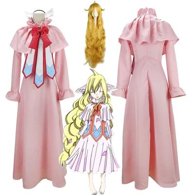 Anime Fairy Tail Cosplay Mavis Vermilion Cos Halloween Party Full Set Japanese Anime Cosplay Clothes Wigs Halloween Party Costum