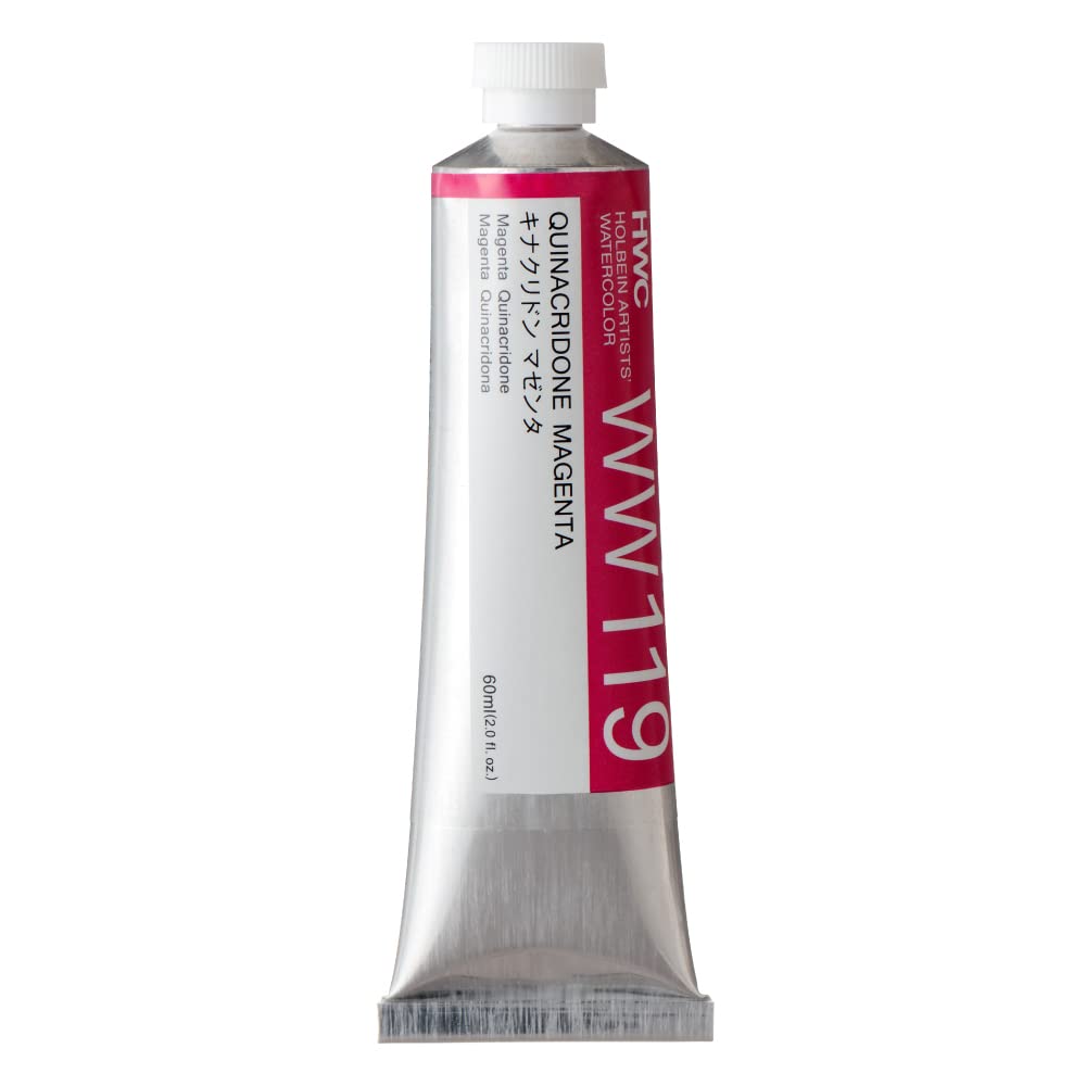 Holbein Transparent Watercolor Paint WW119 60ml Quinacridone Magenta 13119
