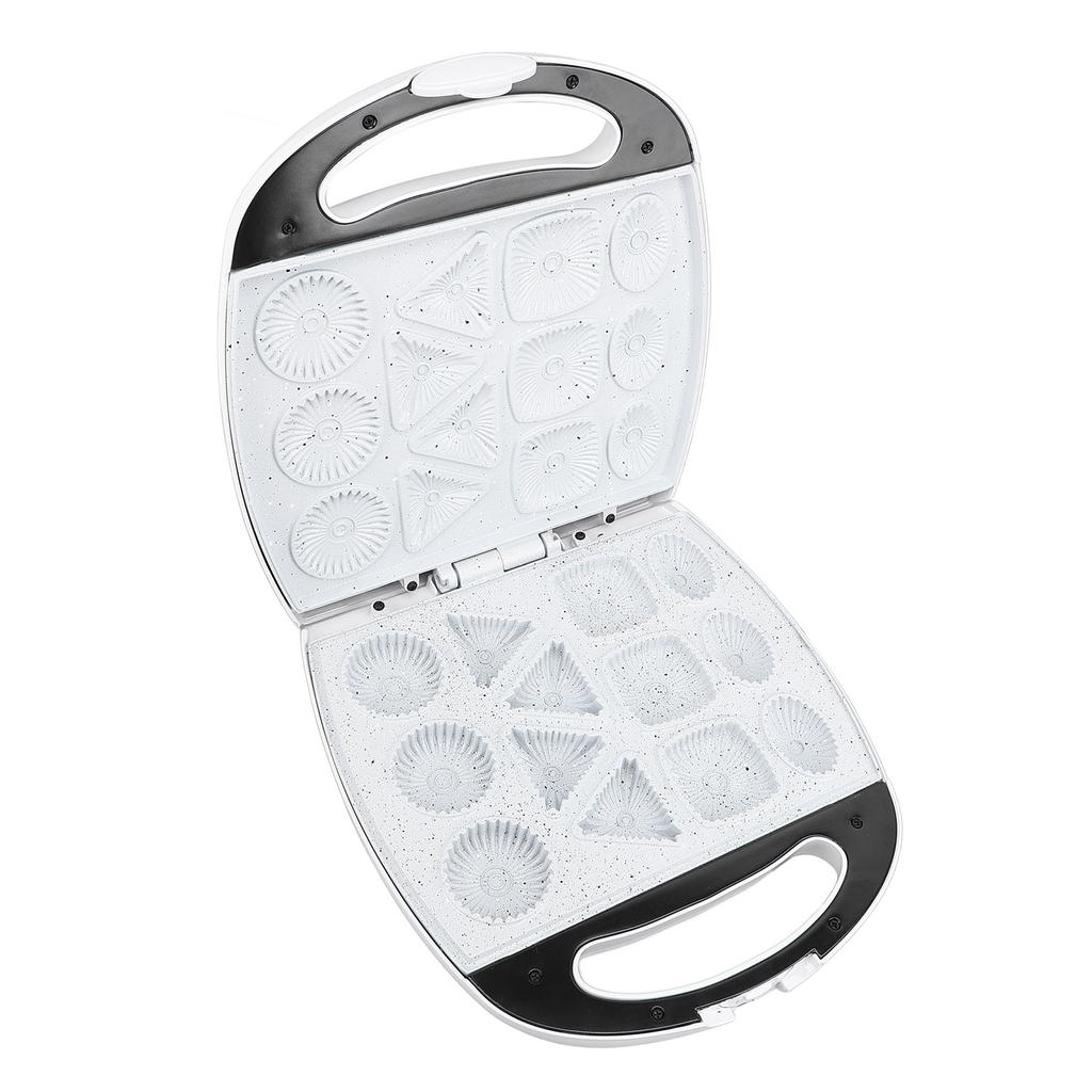 Elektrisk kakebaker med sikkerhetshåndtak Kompakt anti-klebe 13 hull Husholdningskjeksemaskin for