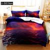 Beautiful Seaside Beach Bedding Set Duvet Cover Set 3d Bedding Digital Printing Queen Size Bedding Set Fashion Design