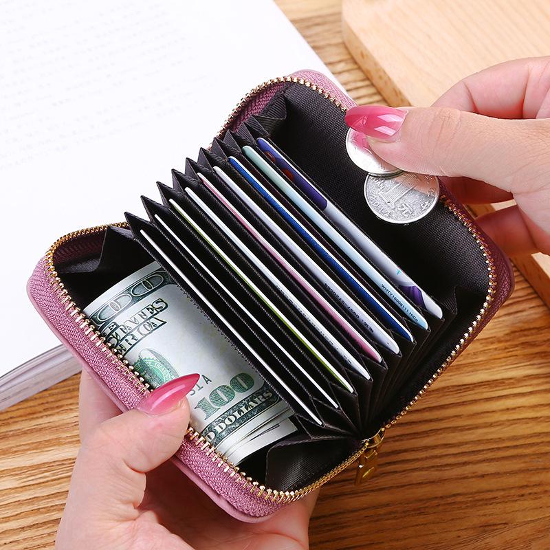 2025 Korean Style Cute Cartoon Accordion Card Holder & Coin Purse for Students & Women