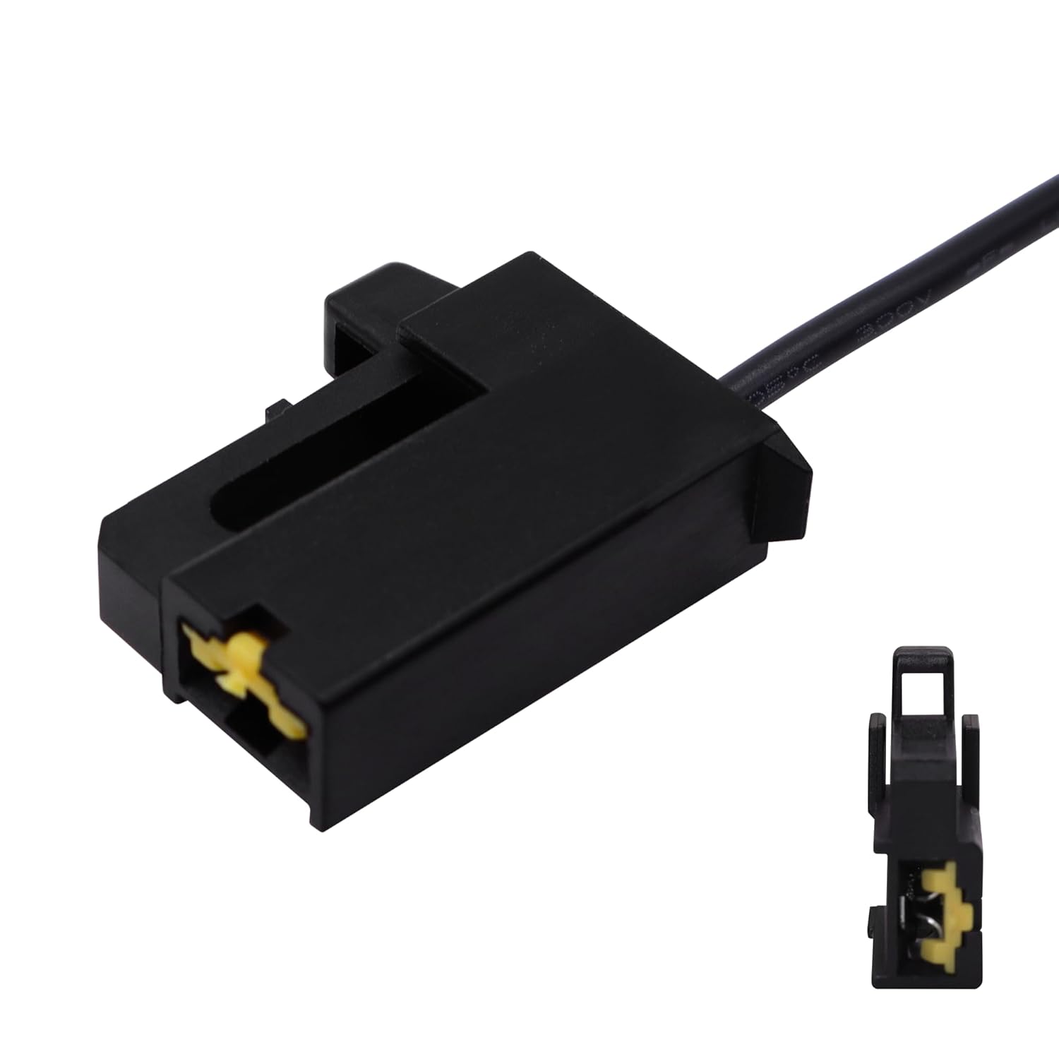 HiSport 90980-10619 2PCS 1-Way Horn Connector Plug Compatible with Toyota Lexus Scion Subaru 1 PC