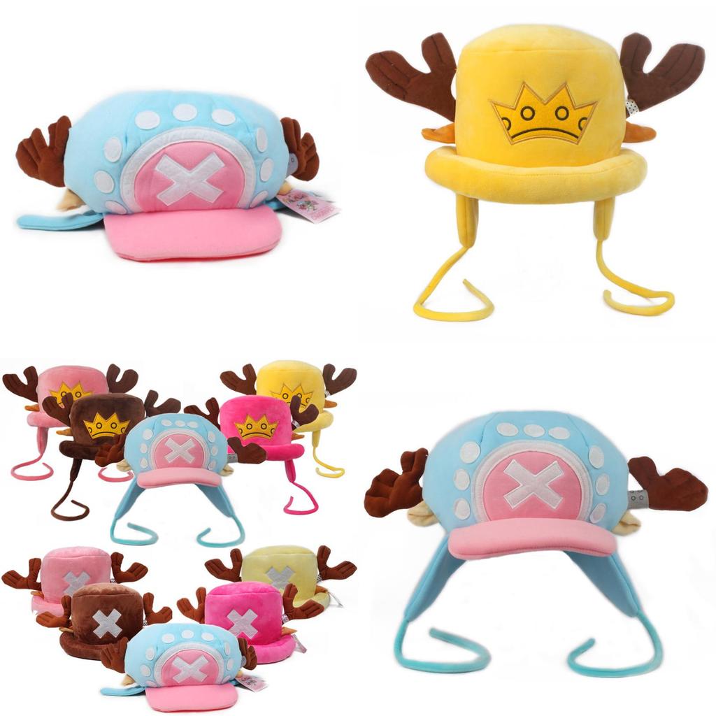 Anime One Piece Chopper Plush Fisherman Hat Soft And Cute Clothing Accessory