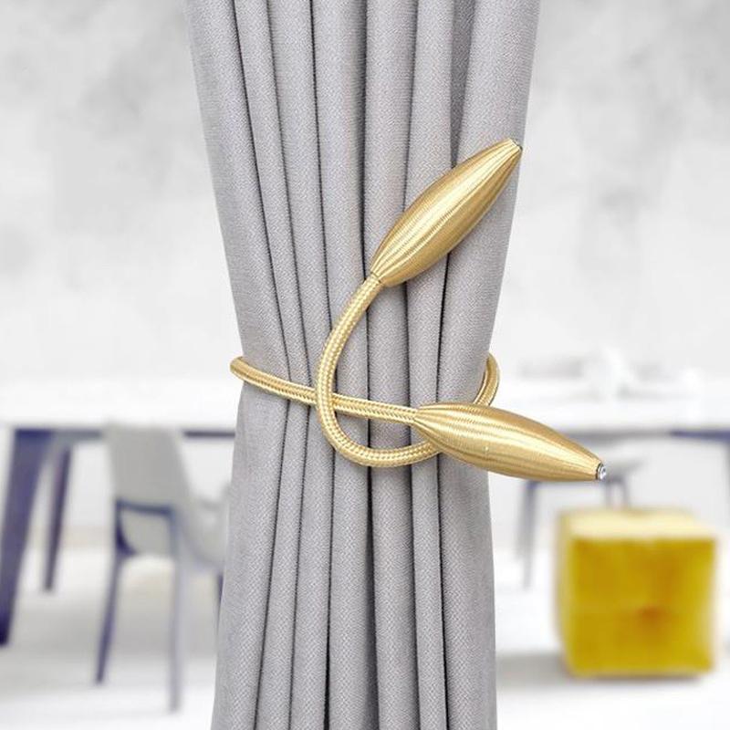 Curtain Leaf Ties Curtain Clips Curtain Rings Curtain Fasteners Curtain Fittings Pair of Adjustable Home Decoration