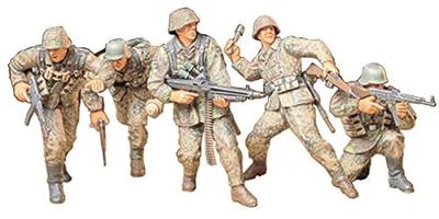 Tamiya Military Miniature Series 196 German Army Infantry Attack Team Set Plastic Model 35196 1/35 No.