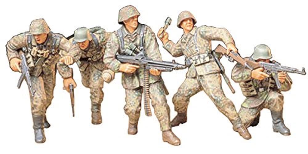 Tamiya 1/35 Военная миниатюра Серия Нет. 196 Набор немецкой армейской пехотной штурмовой группы Пластиковая модель 35196