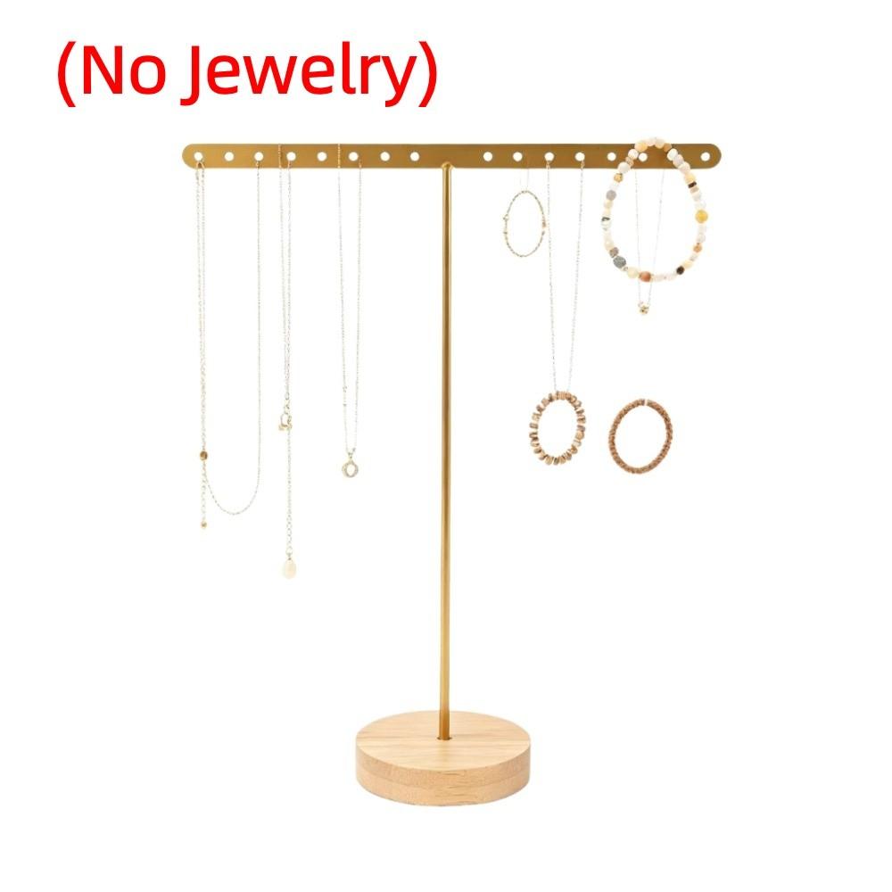 Round Base Jewelry Display Stand Iron Frame Earrings Holder Bracelet Organizer Dresser Organizer