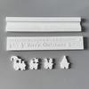 Christmas Countdown Calendar Silicone Mold Food Grade Reusable Baking Crafting Supplies Suitable for Holiday Decorations