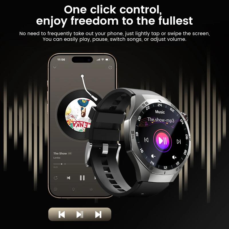2025 Nouvelle Montre Connectée Homme Tracker GPS Écran AMOLED HD Fréquence Cardiaque Appel Bluetooth NFC Étanche Sports Extérieur Fitness Montre Connectée