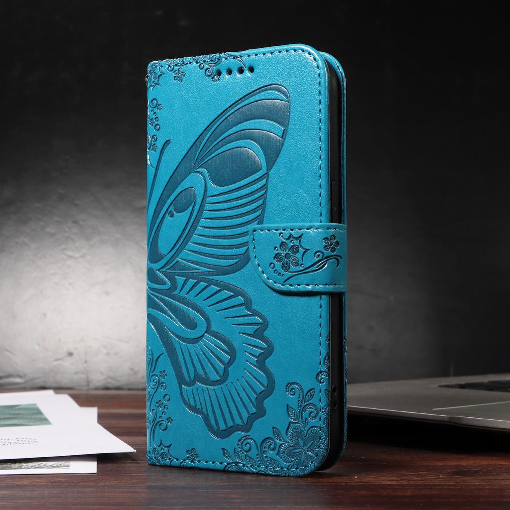 Wallet Bags Flip Cover Case For iPhone 16 15 14 13 12 11 Pro Max Plus 16Pro 15Pro Magnetic Leather Phone Cases Printed Butterfly