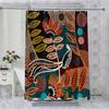 tropical plant Bathing Curtain  Bathroom Shower Curtain Waterproof With 12 Hooks Home Deco Free Ship