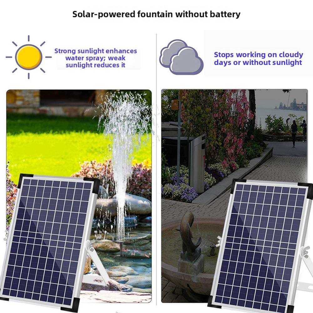 1 zestaw 10W 9V Fontanna Solarna Zagospodarowanie Podwórka Poidło dla Ptaków Pompa Cyrkulacji Wody Do Dekoracji Ogrodu Zewnętrznego