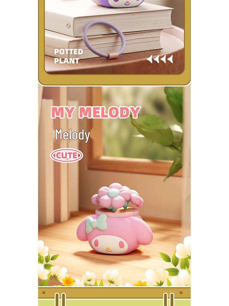 Genuine Sanrio Cinnamoroll, My Melody & Kuromi Figure Blind Box - Trendy Cartoon Ornament & Decor.