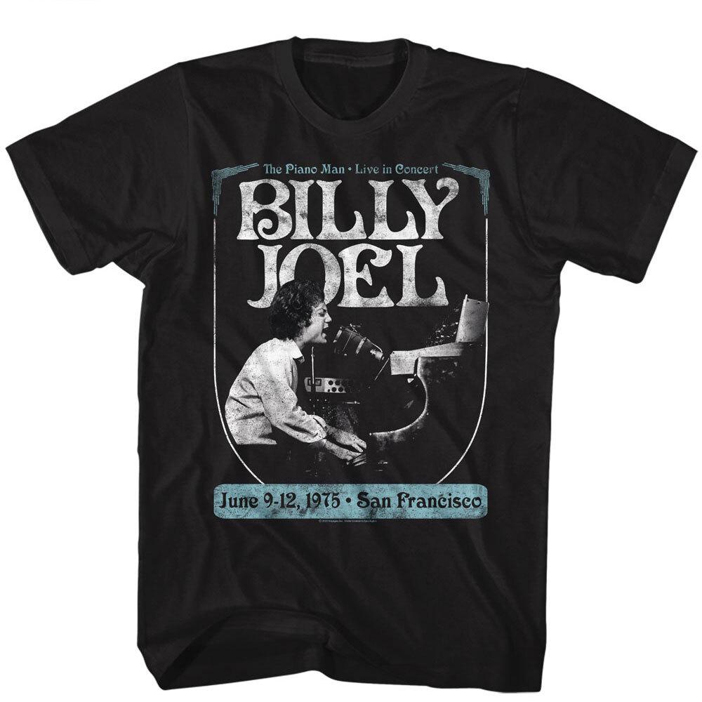 Billy Joel The Piano Man Live In Concert June 75 Men T Shirt Rock Music Merch S