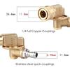 Upgrades Brass Rotary Joint Heavy Duty 4500psi Rotary Joint Simple Installation for Pressure Washer Nozzle Cleaning Tool